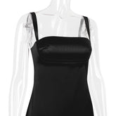 VINTAGE CREME MINIKLEID - Schwarz